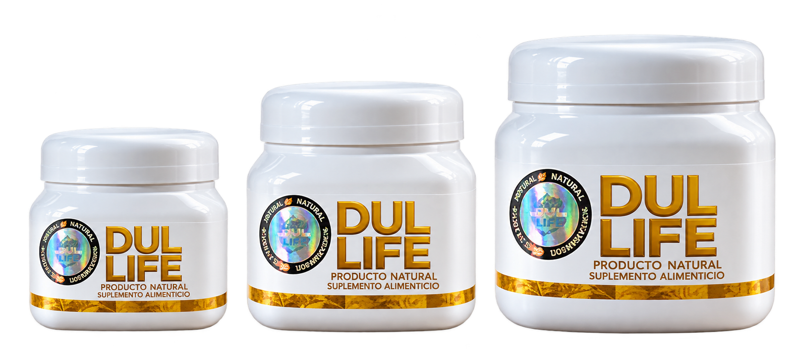 Dul Life en presentaciones de 120 g, 200 g y 500 g